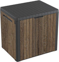 Everwood 30 Gallon Storage Side Table, Walnut