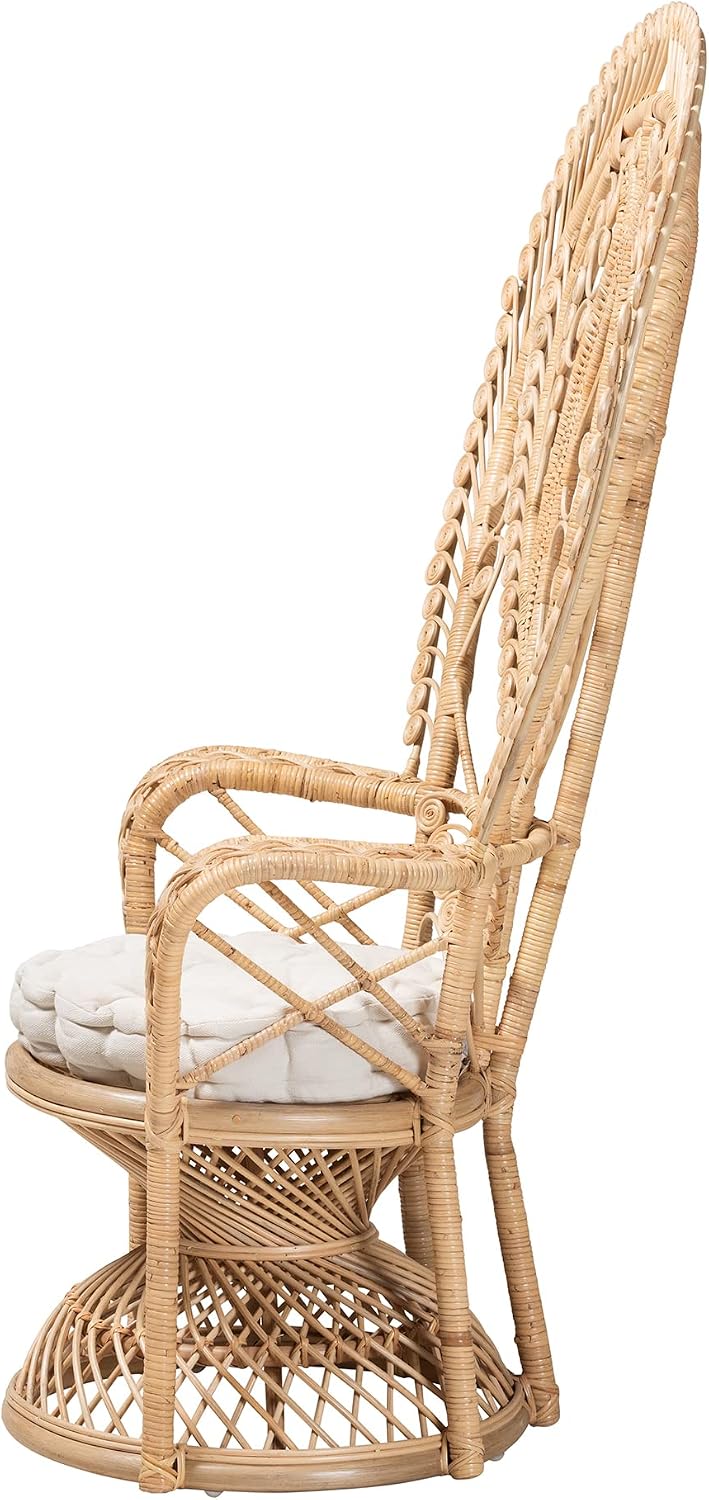 Fedra Natural Rattan Peacock Chair