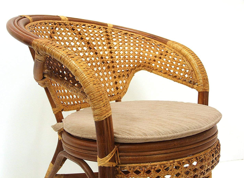 Handmade Rattan Dining Chair, Colonial