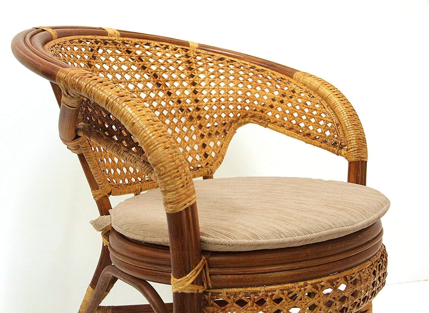 Handmade Rattan Dining Chair, Colonial