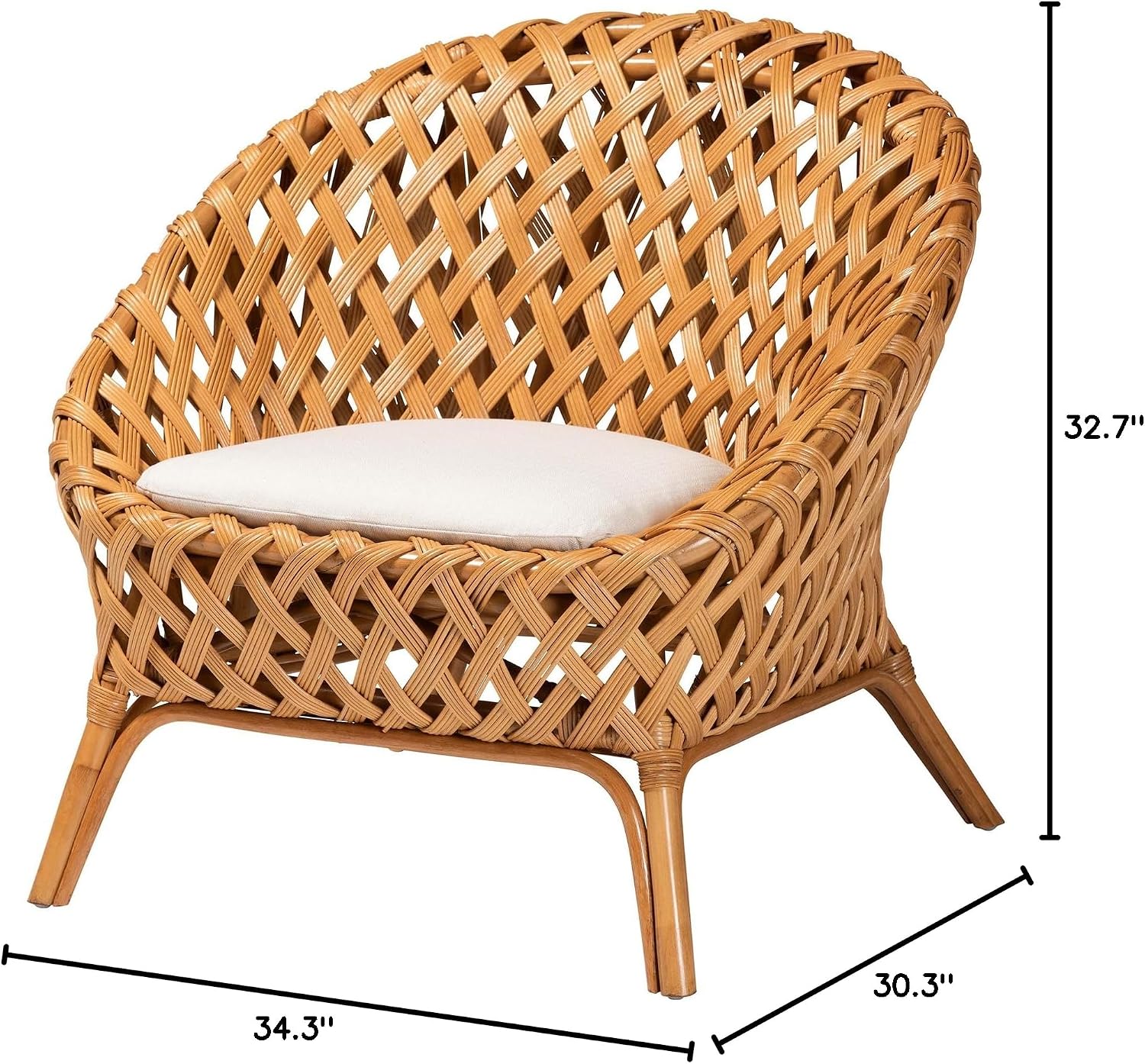 Robista Natural Rattan Accent Chair