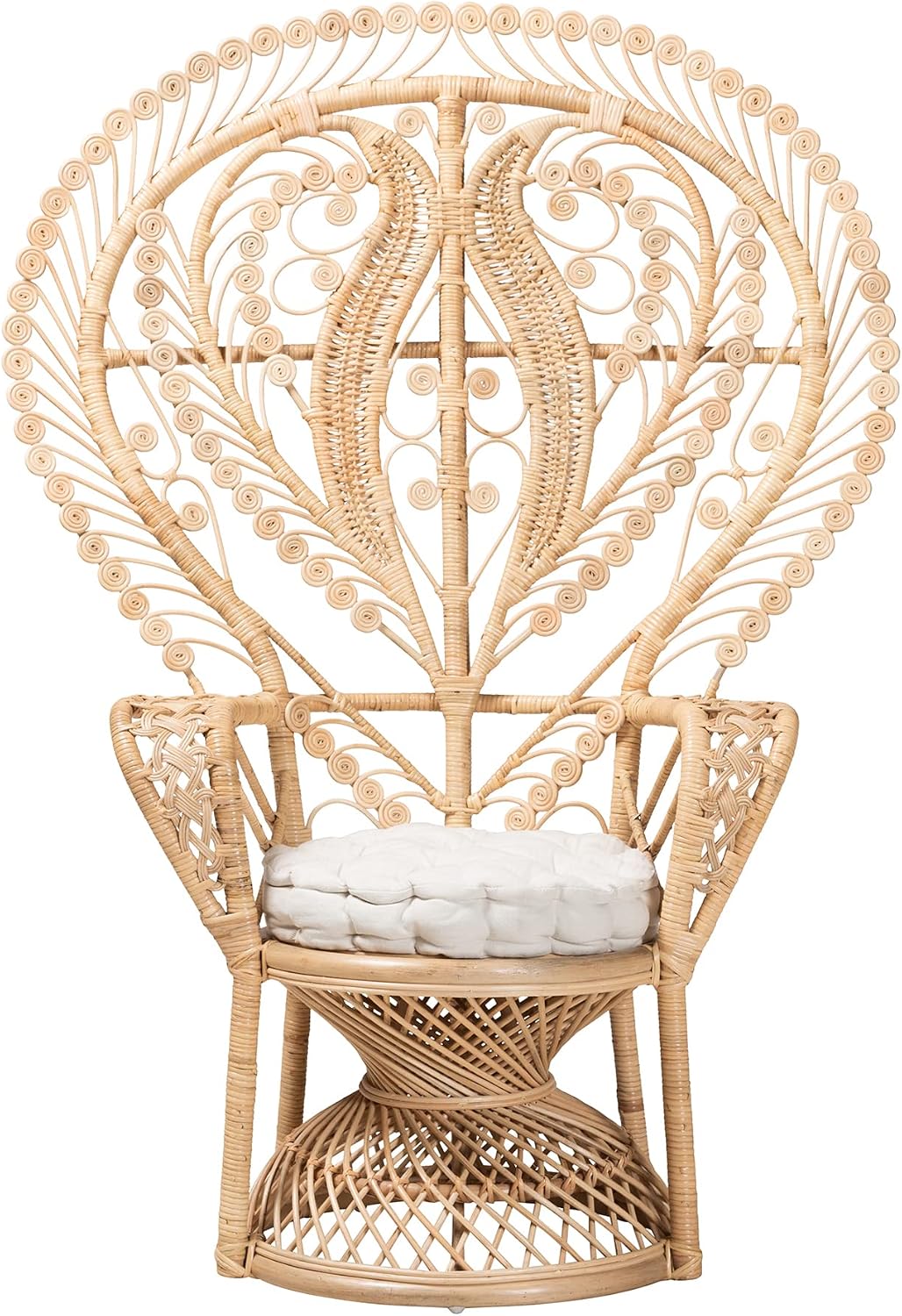 Fedra Natural Rattan Peacock Chair