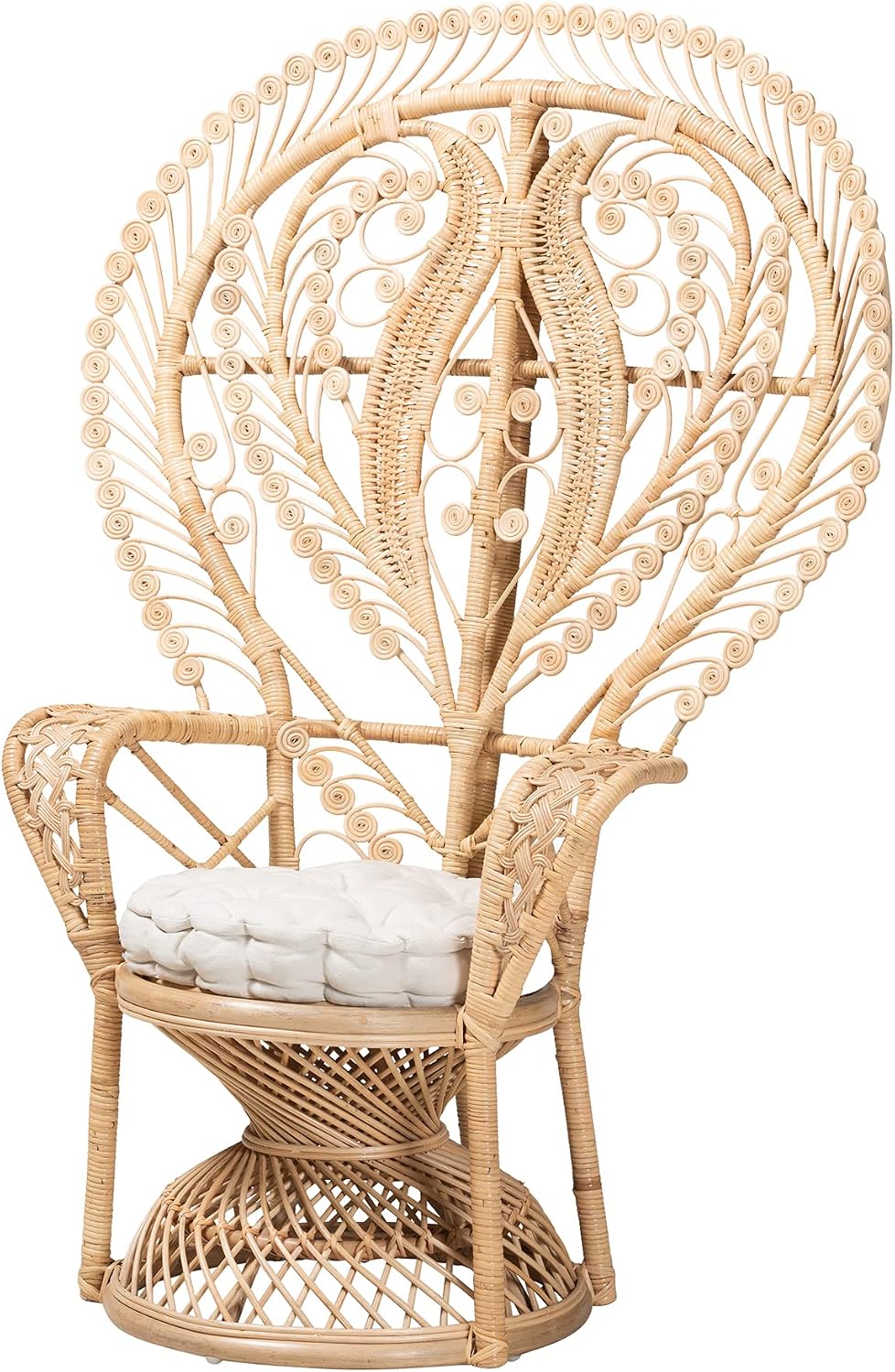 Fedra Natural Rattan Peacock Chair