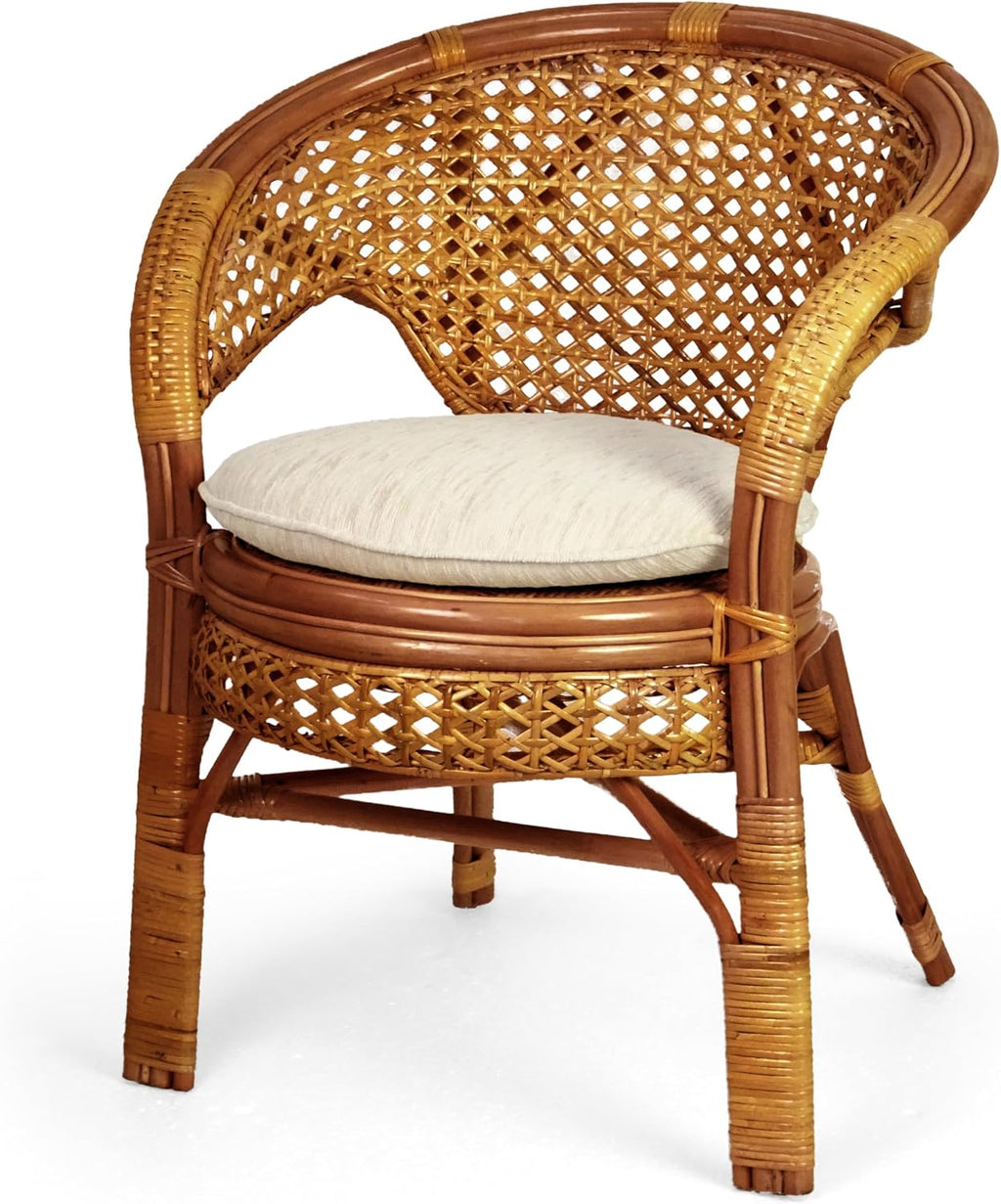 Handmade Rattan Dining Chair, Colonial
