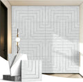 6 Pack Self Adhesive Acoustic Wall Panels, Gray
